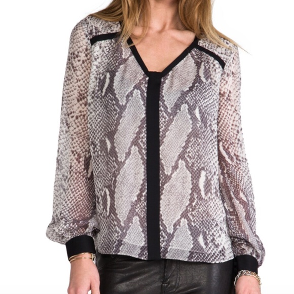 Diane Von Furstenberg Lane Chiffon Blouse - Picture 1 of 12